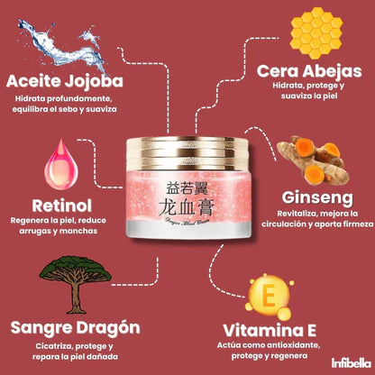 INFIBELLA- Piel RADIANTE con extracto de sangre de dragón