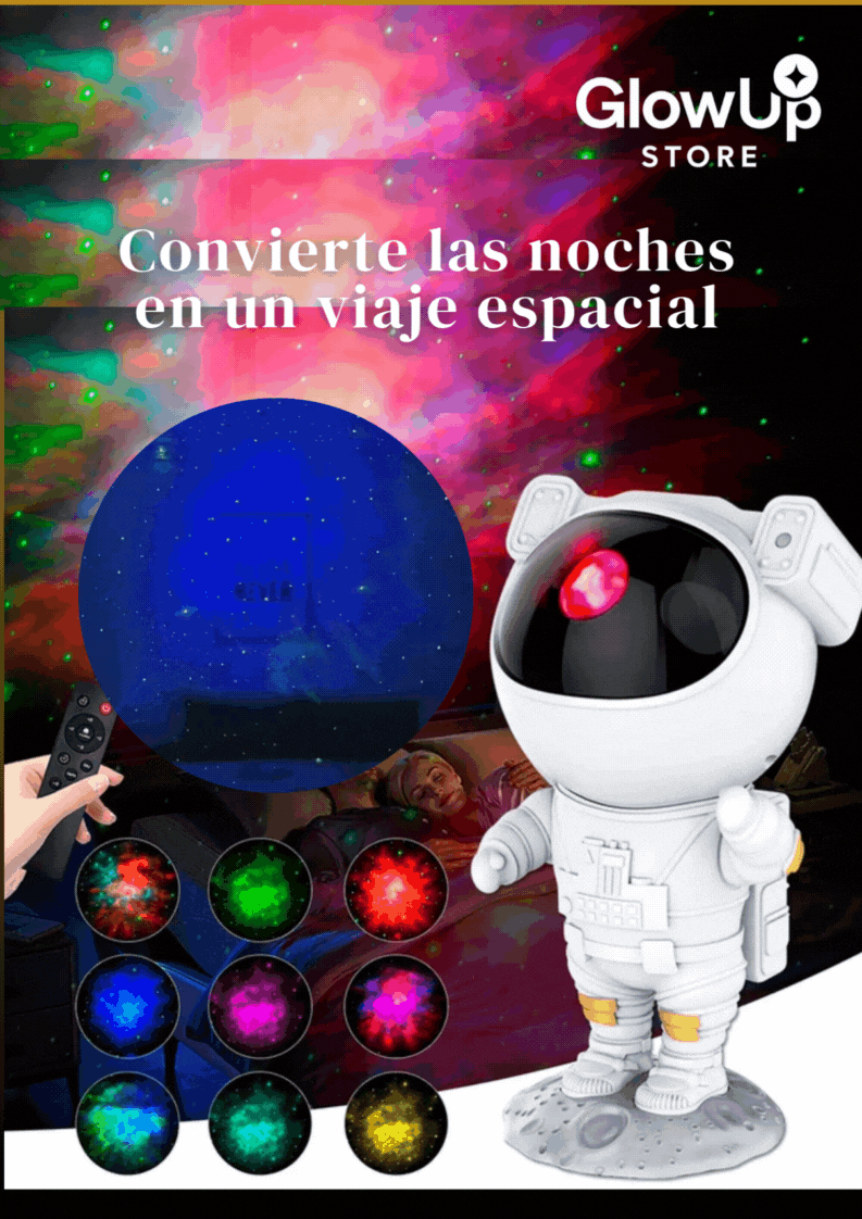 ASTRONAUTA PARLANTE BLUETOOTH Y PROYECTOR